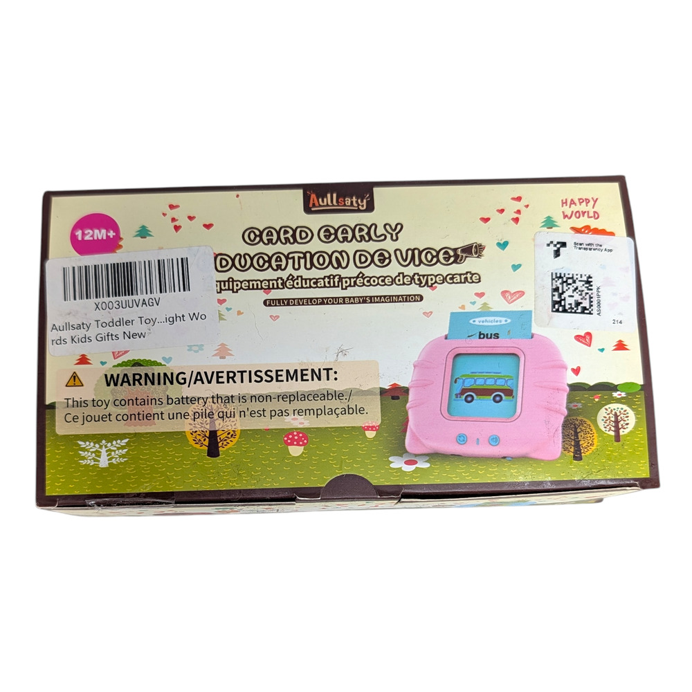 Toddler Early Education Pink Card Reader Learning‎ New Word Toy Brand New
